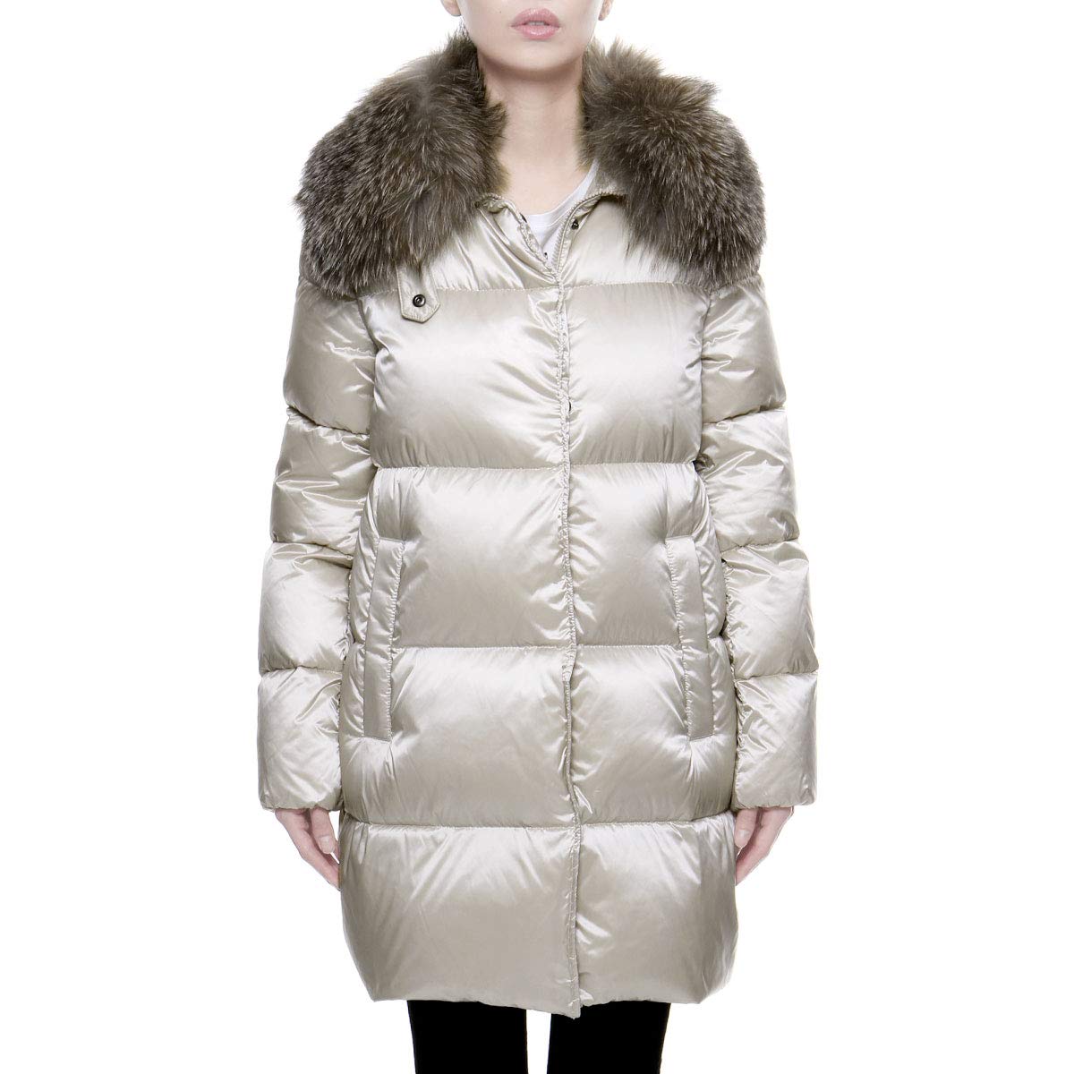 Amazon | [モンクレール] ファー付 ダウンコート LORIOT